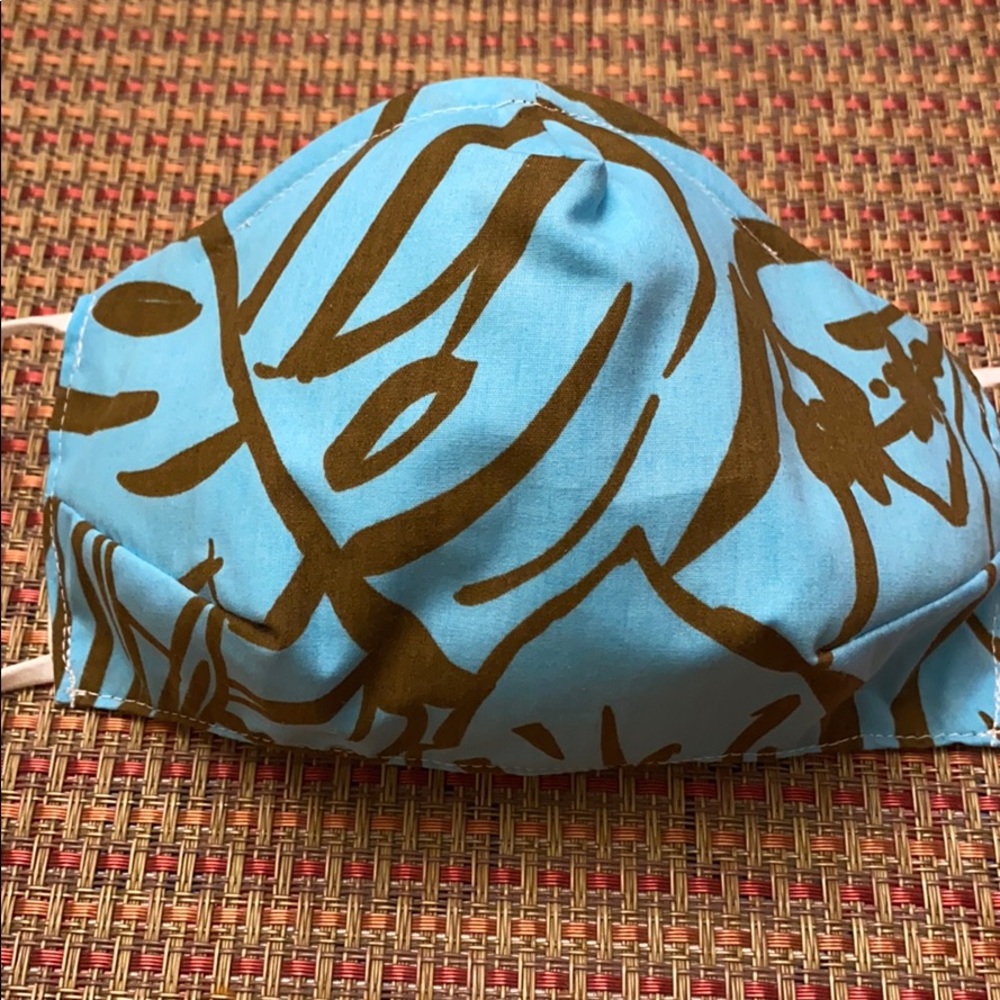 Hawaiian Blue Face Mask -3D style